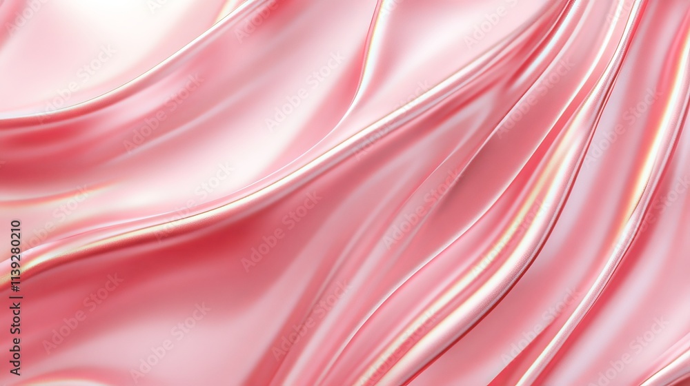 Obraz premium Pink rose gold abstract texture with gradients and shadows – valentine’s day background