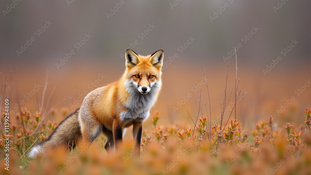 Fototapeta premium red fox vulpes