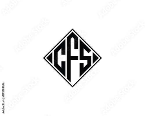 CFS logo design vector template. CFS photo