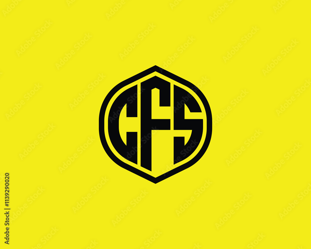 Obraz premium CFS logo design vector template. CFS