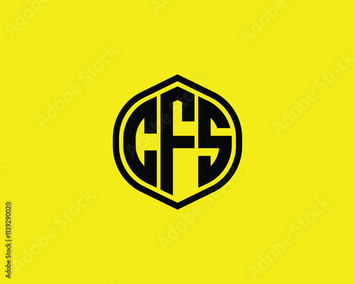 CFS logo design vector template. CFS photo