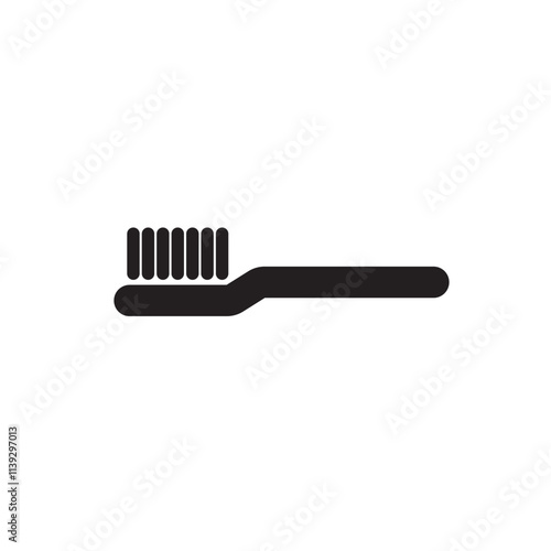 Toothbrush vector icon. Toothbrush vector sign.