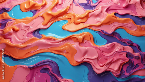 Wallpaper Mural Illustration of Colored Floral Background Torontodigital.ca