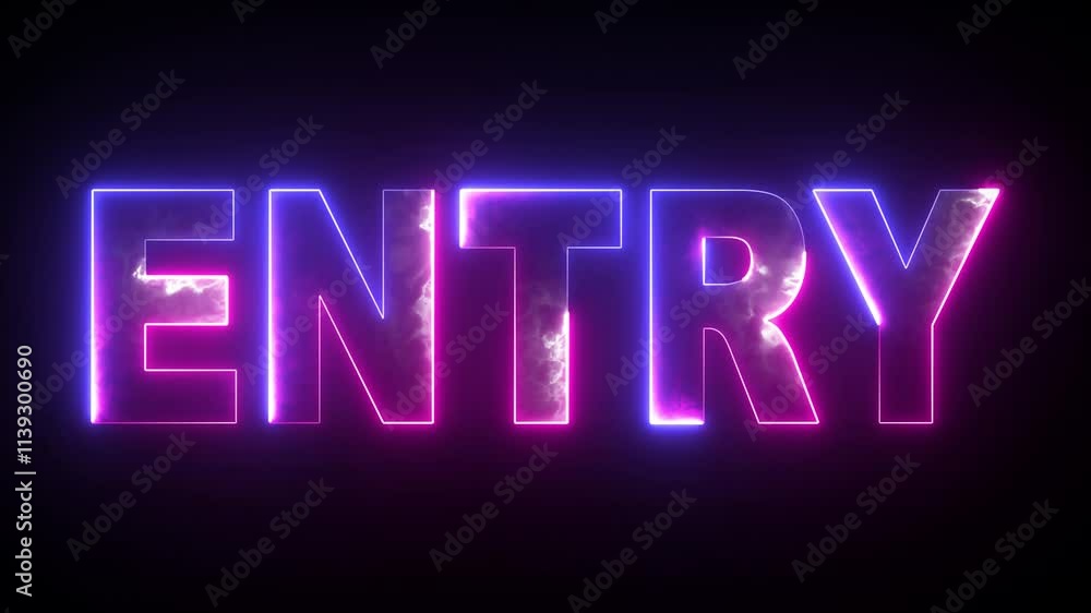 Glowing two tone neon text Glowing two tone neon text