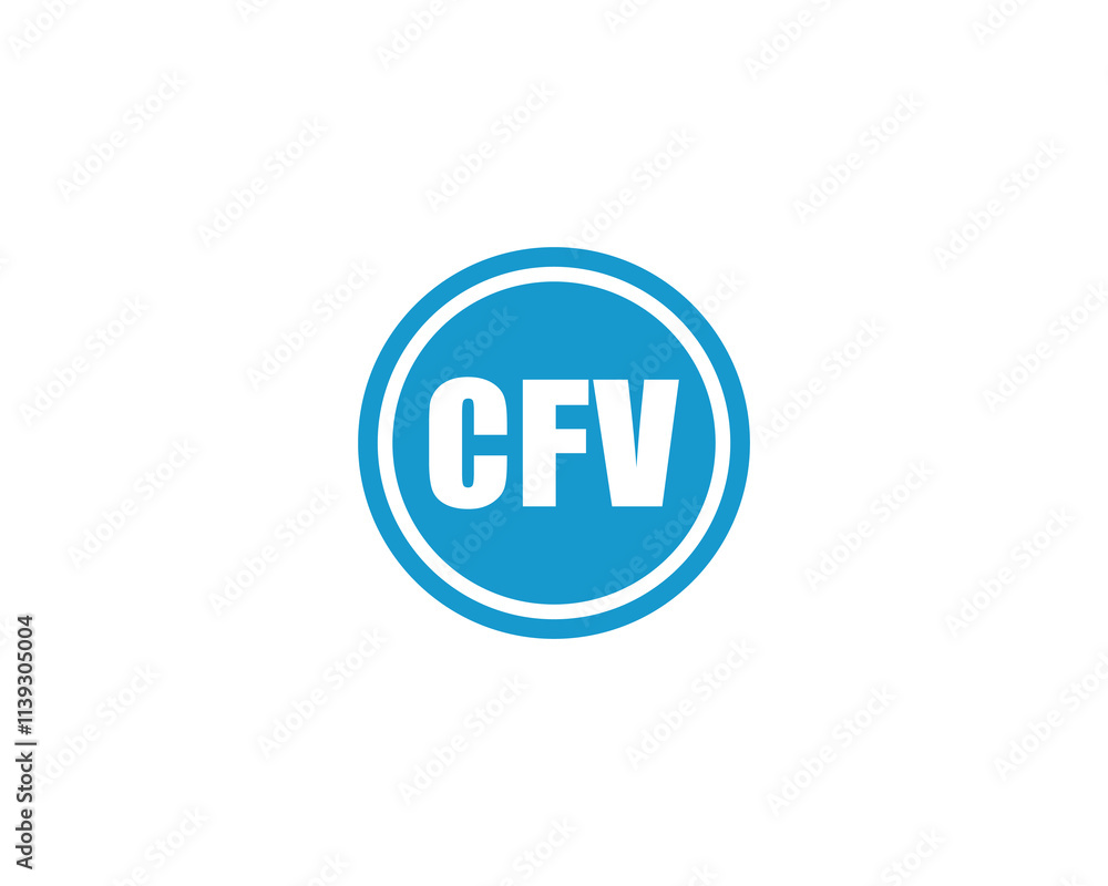 CFV Logo design vector template. CFV CFV Logo design vector template. CFV