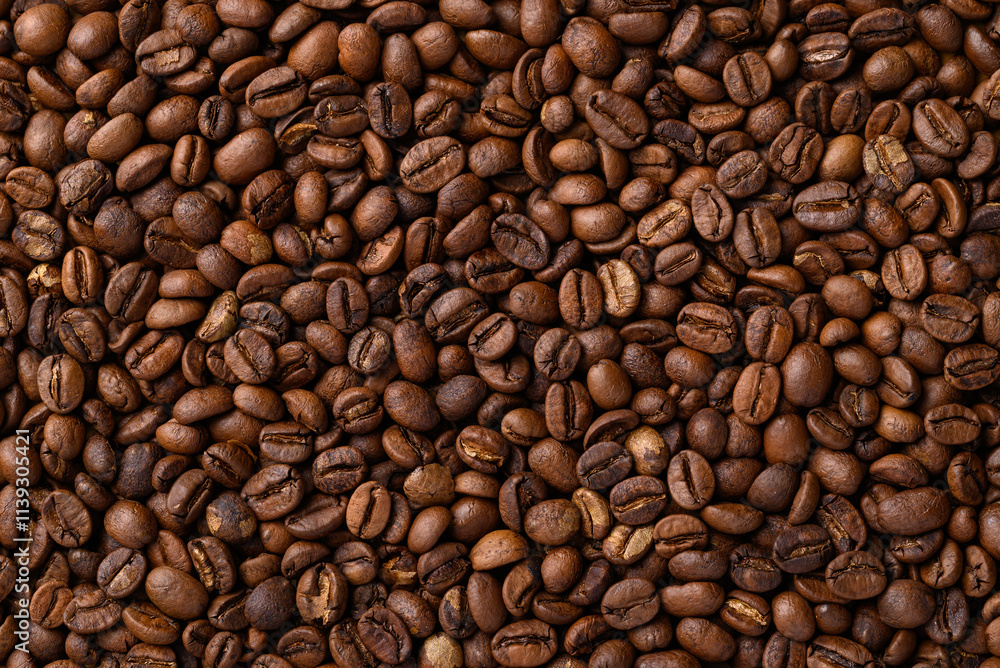 Roasted coffee beans background, Arabica coffee Roasted coffee beans background, Arabica coffee
