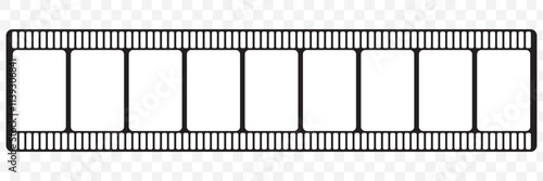 Film strip icon. Video tape photo film strip frame vector. Vector illustrarion. 