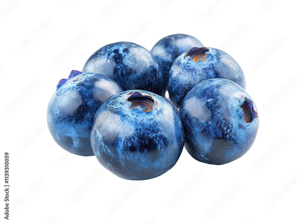 Fresh Blueberries on Transparent Background Fresh Blueberries on Transparent Background