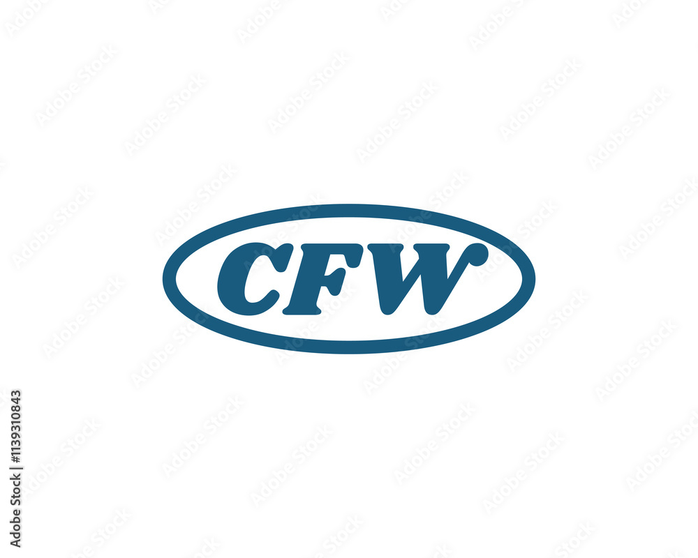 CFW logo design vector template. CFW CFW logo design vector template. CFW