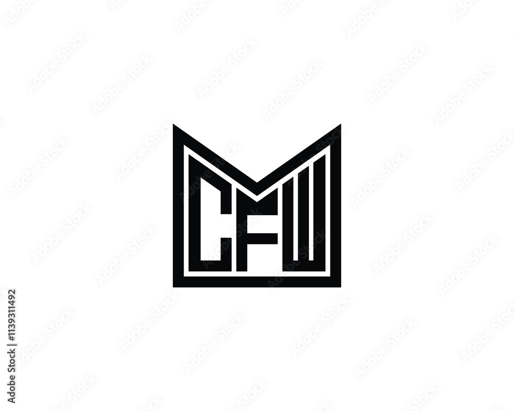 CFW logo design vector template. CFW CFW logo design vector template. CFW