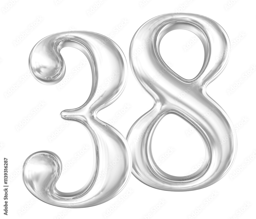 Silver Number 38 Silver Number 38