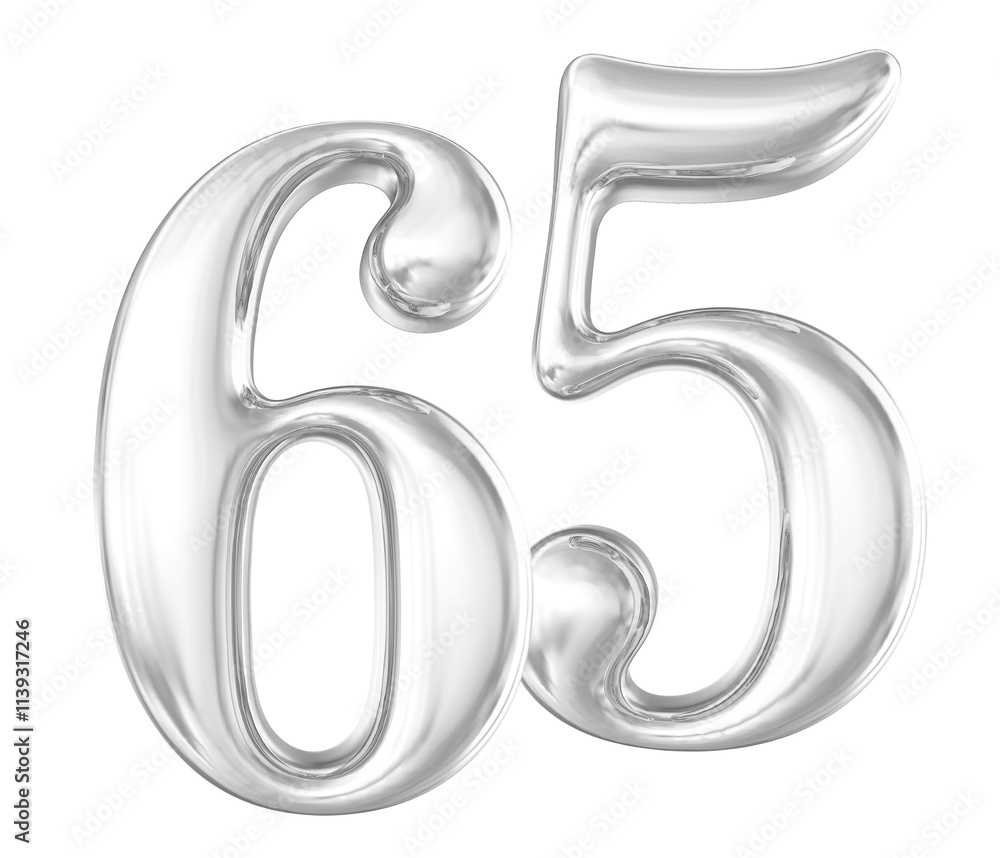 Silver Number 65 Silver Number 65