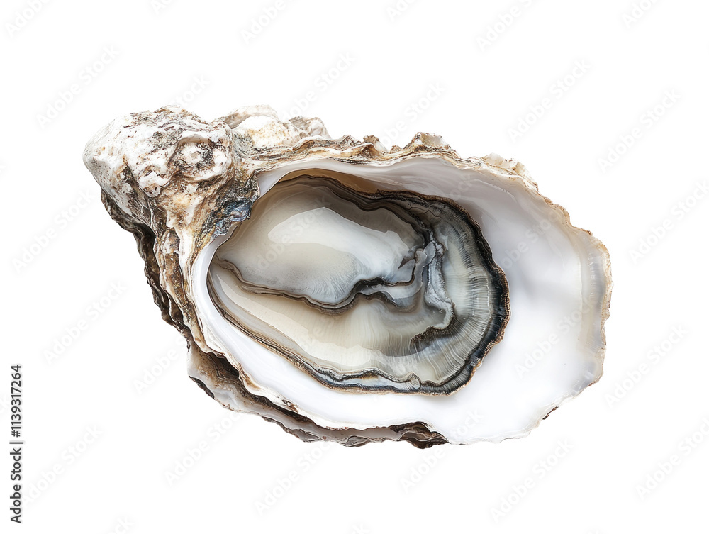 Fresh Oyster Shell on Transparent Background Fresh Oyster Shell on Transparent Background