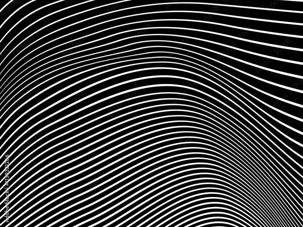 Black background with white abstract line pattern. Modern abstract background. Black background with white abstract line pattern. Modern abstract background.