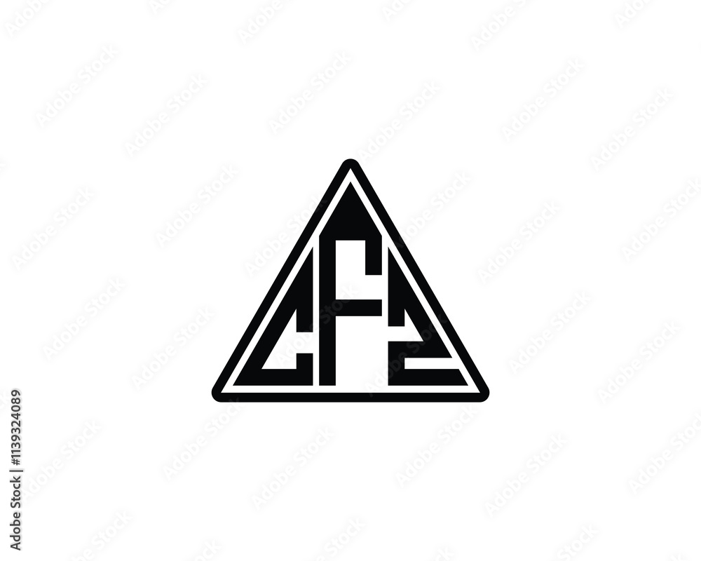 CFZ logo design vector template. CFZ CFZ logo design vector template. CFZ