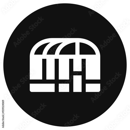 Editable glass house, greenhouse vector icon. Gardening, building, horticulture. Part of a big icon set family. Perfect for web and app interfaces, presentations, infographics, etc