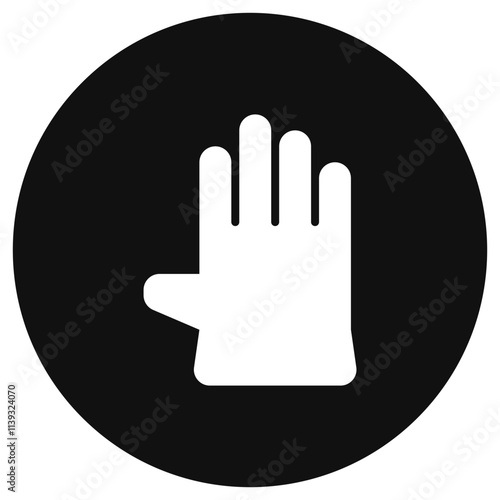 Editable rubber glove vector icon. Industry, household, gardening, landscaping. Part of a big icon set family. Perfect for web and app interfaces, presentations, infographics, etc