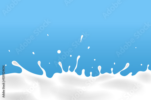 milk pool water splash background