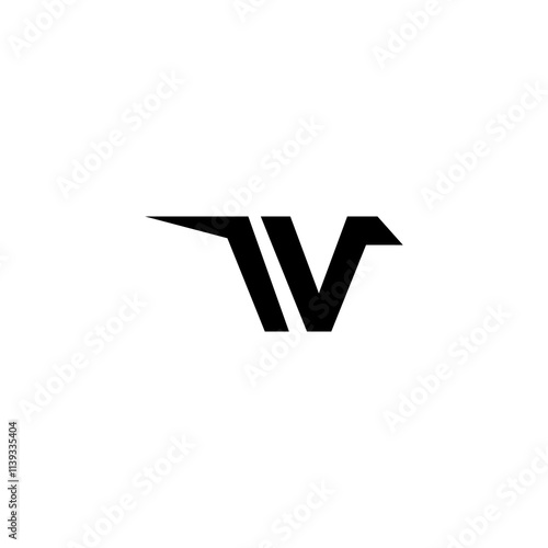 Free Download Elegant minimal monogram art logo. Initial V based Alphabet icon logo artistic awesome trendy professional awesome. Premium Business Logo in black on a white background - GFXLoad