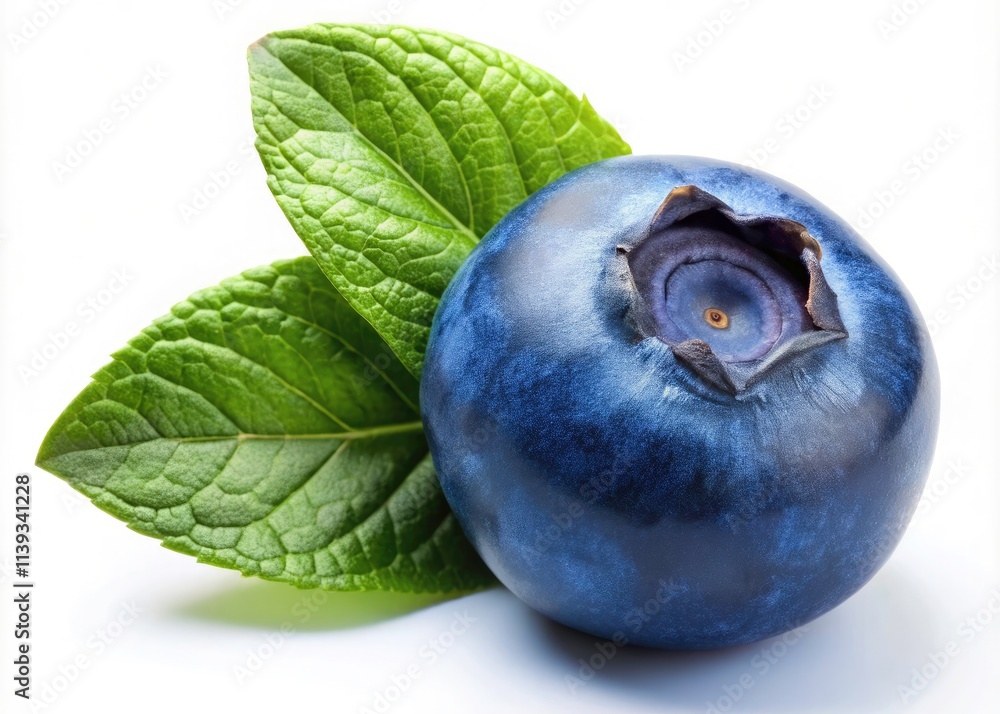 Obraz premium Ripe Blueberries: Minimalist Photography of Juicy Summer Berries
