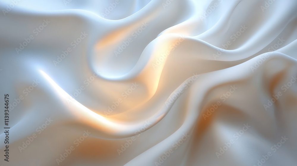 Abstract White Background with Smooth Lighting, Generative AI Abstract White Background with Smooth Lighting, Generative AI