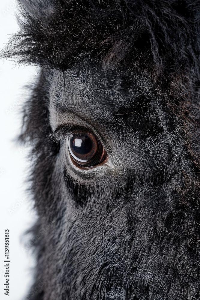 Fototapeta premium Black horse eye