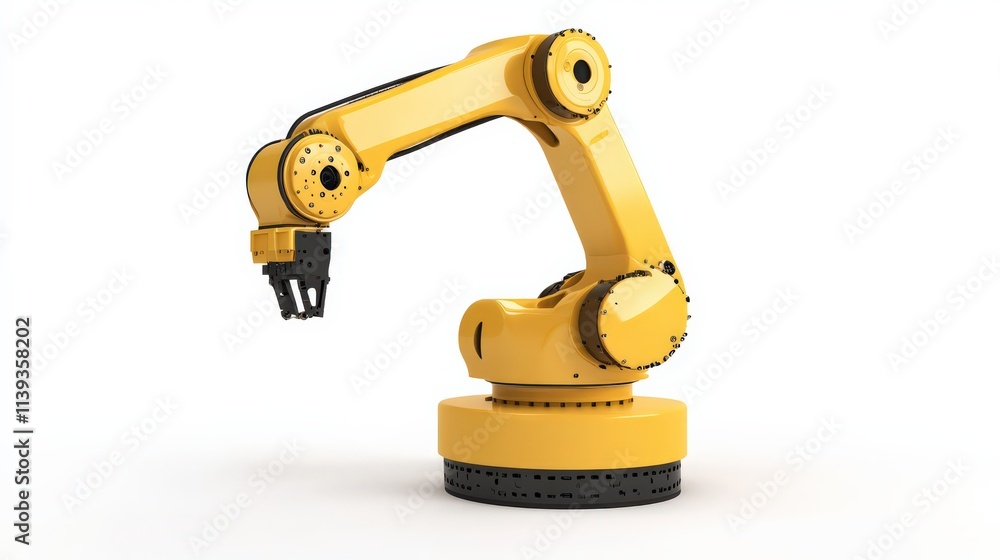 Industrial robot arms execute complex assembly tasks, increasing precision and reducing waste Industrial robot arms execute complex assembly tasks, increasing precision and reducing waste