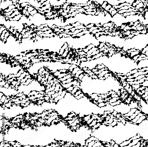 Abstract noisy texture with separate striped pieces.