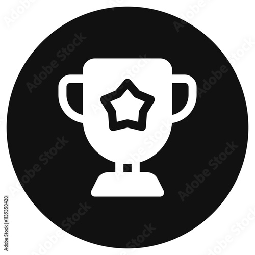 Editable winning trophy vector icon. Video game, game elements. Part of a big icon set family. Perfect for web and app interfaces, presentations, infographics, etc