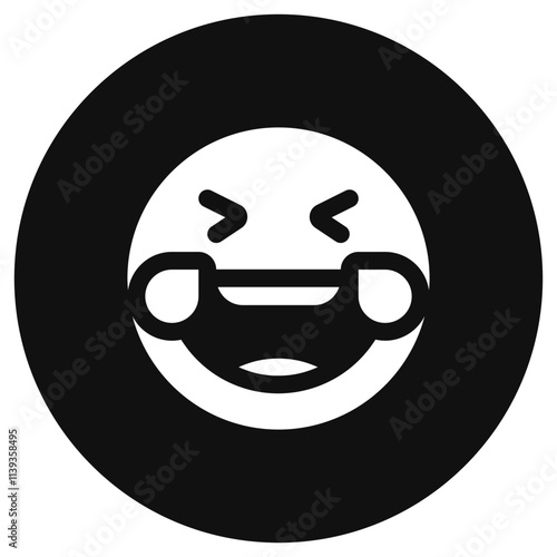 Editable laughing-out-loud expression emoticon vector icon. Part of a big icon set family. Part of a big icon set family. Perfect for web and app interfaces, presentations, infographics, etc