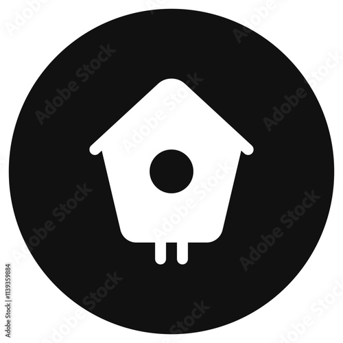 Editable bird house vector icon. Veterinary, animal, pet care, pet shop. Part of a big icon set family. Perfect for business, web and app interfaces, presentations, infographics, etc