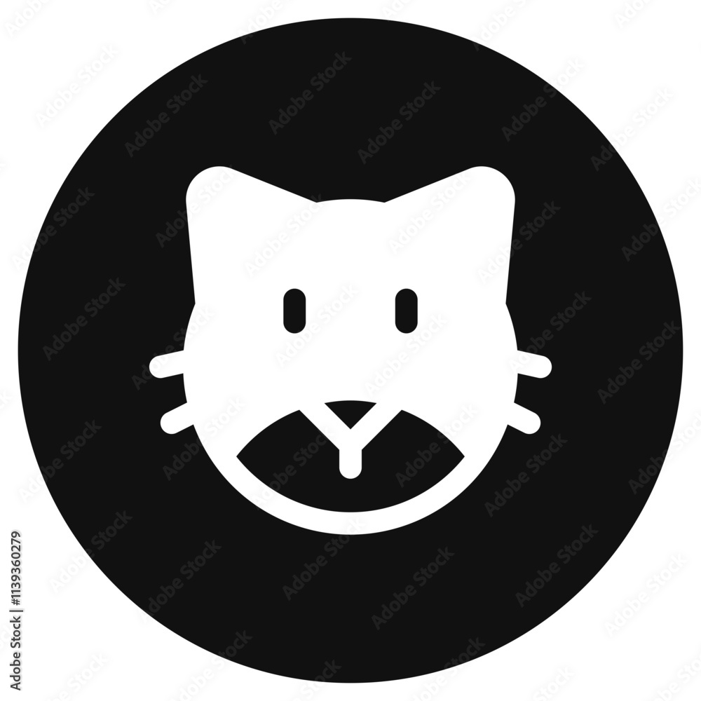 Editable cat head vector icon. Veterinary, animal, pet care, pet shop. Part of a big icon set family. Perfect for business, web and app interfaces, presentations, infographics, etc Editable cat head vector icon. Veterinary, animal, pet care, pet shop. Part of a big icon set family. Perfect for business, web and app interfaces, presentations, infographics, etc