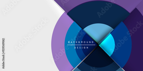 Target circle geometric abstract shapes. Vector Illustration For Wallpaper, Banner, Background, Card, Book Illustration, landing page