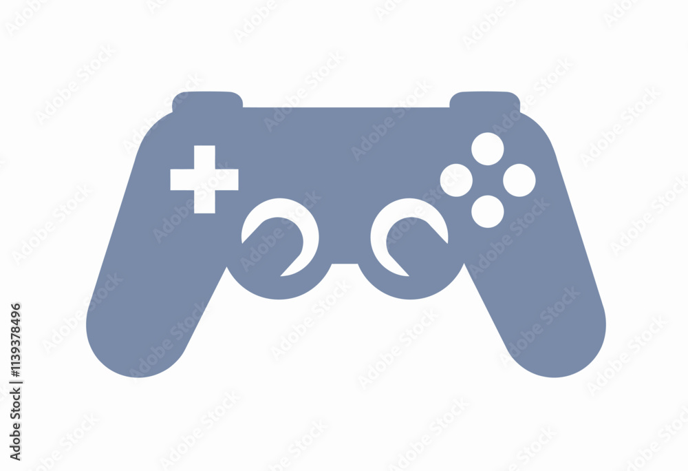 Stylish Gamepad Symbols: Elegant Flat Design Icons in Navy Blue and Black, Ideal for Video Game Graphics, Simple Shapes on White Background Stylish Gamepad Symbols: Elegant Flat Design Icons in Navy Blue and Black, Ideal for Video Game Graphics, Simple Shapes on White Background