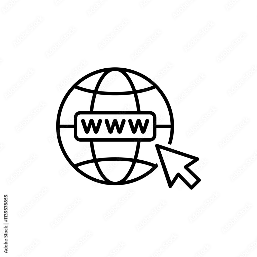 Www icon. Web site icon.