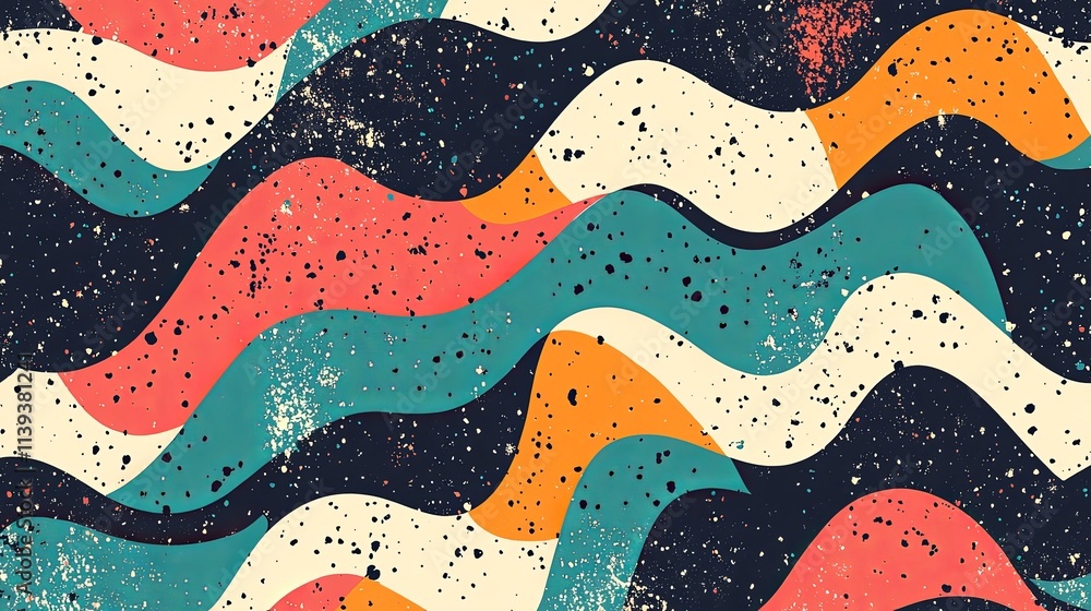 Playful abstract wavy pattern digital art textured background contemporary style vibrant colors artistic concept Playful abstract wavy pattern digital art textured background contemporary style vibrant colors artistic concept