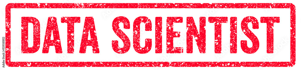 Data Scientist Stamp Transparent Seal, Red Grunge Data Scientist Word Rubber Stamp Seal Data Scientist Stamp Transparent Seal, Red Grunge Data Scientist Word Rubber Stamp Seal