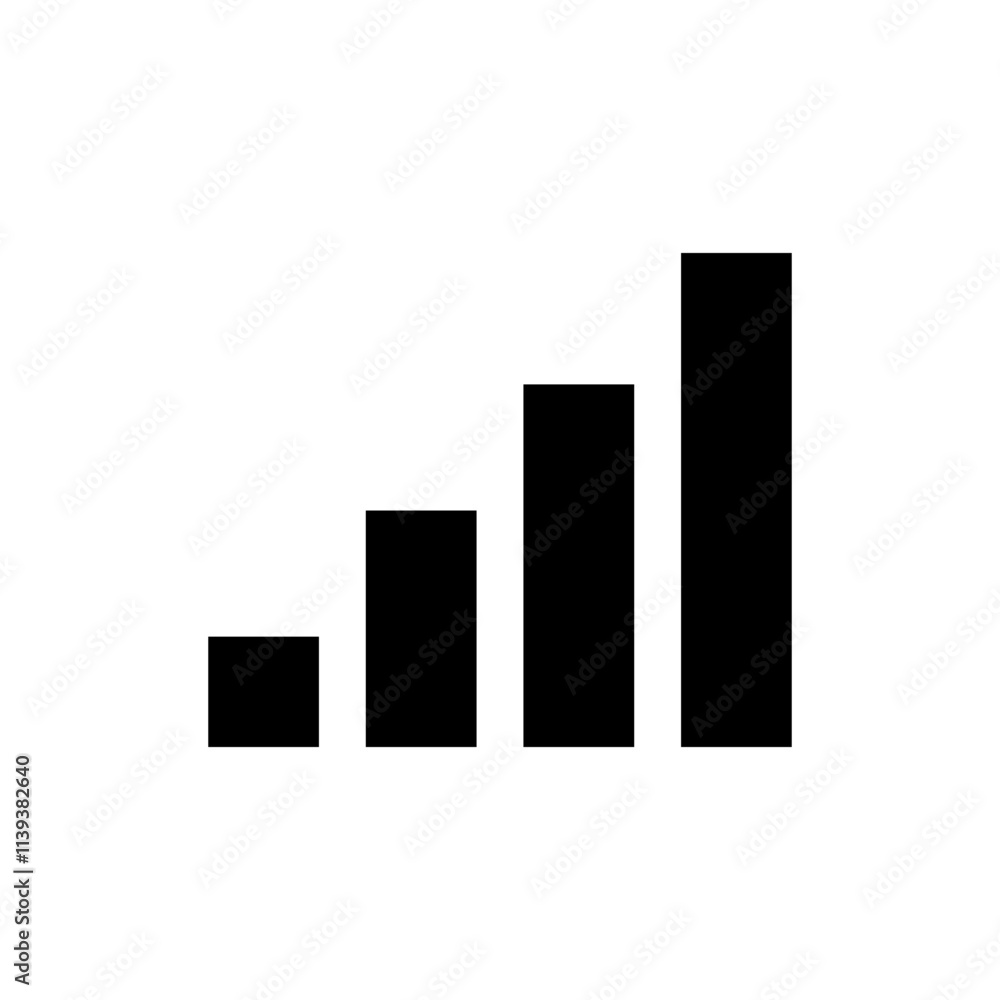 Signal icon flat vector template. Signal icon flat vector template.