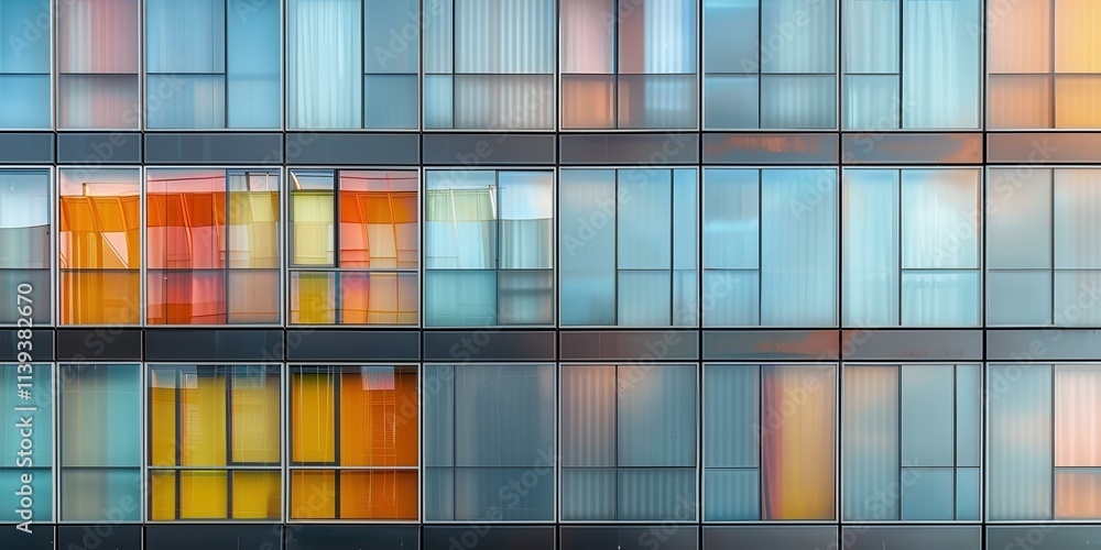 Colorful Reflections: A Modern Architectural Masterpiece Colorful Reflections: A Modern Architectural Masterpiece