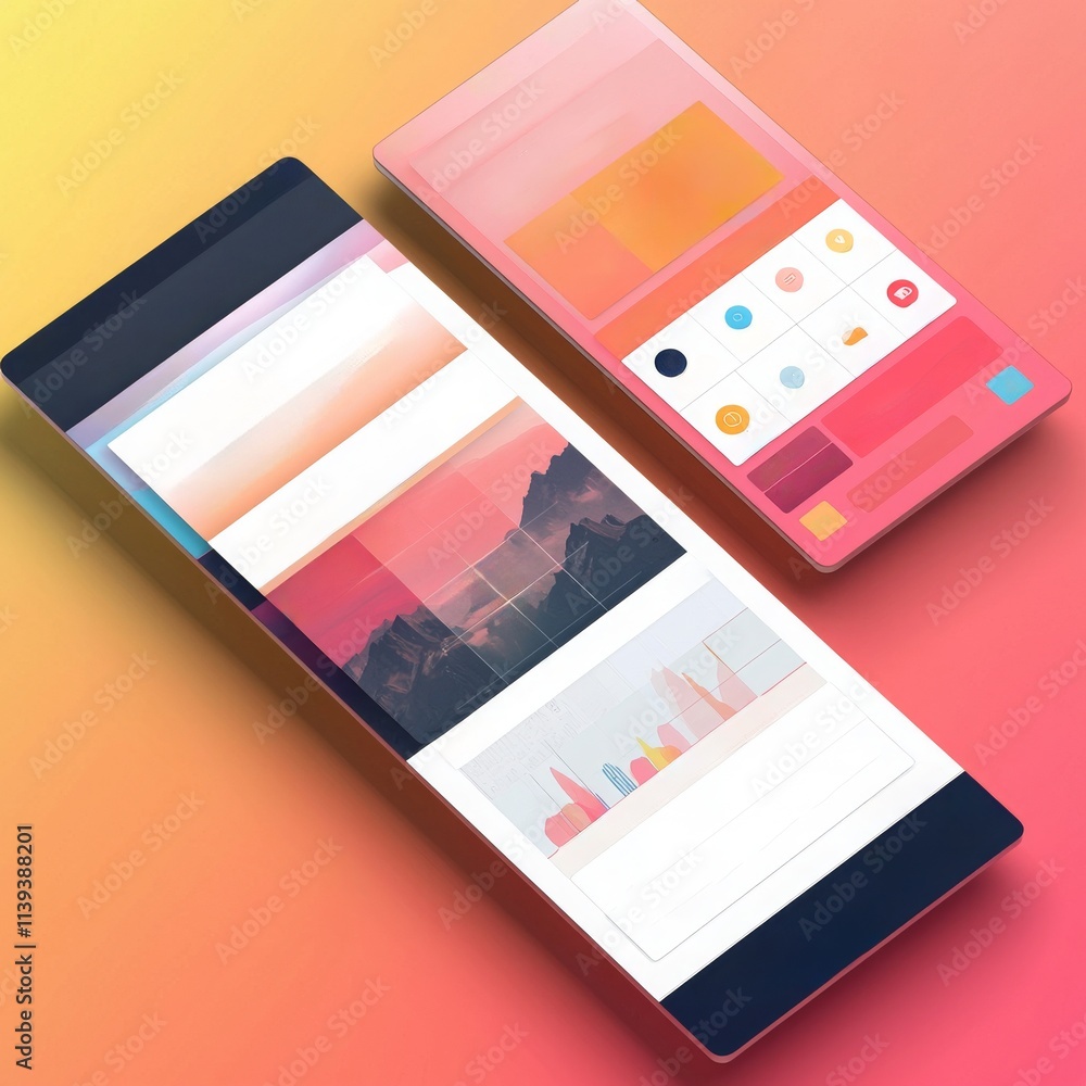 Modern UI UX Design Showcase for Mobile Applications Modern UI UX Design Showcase for Mobile Applications