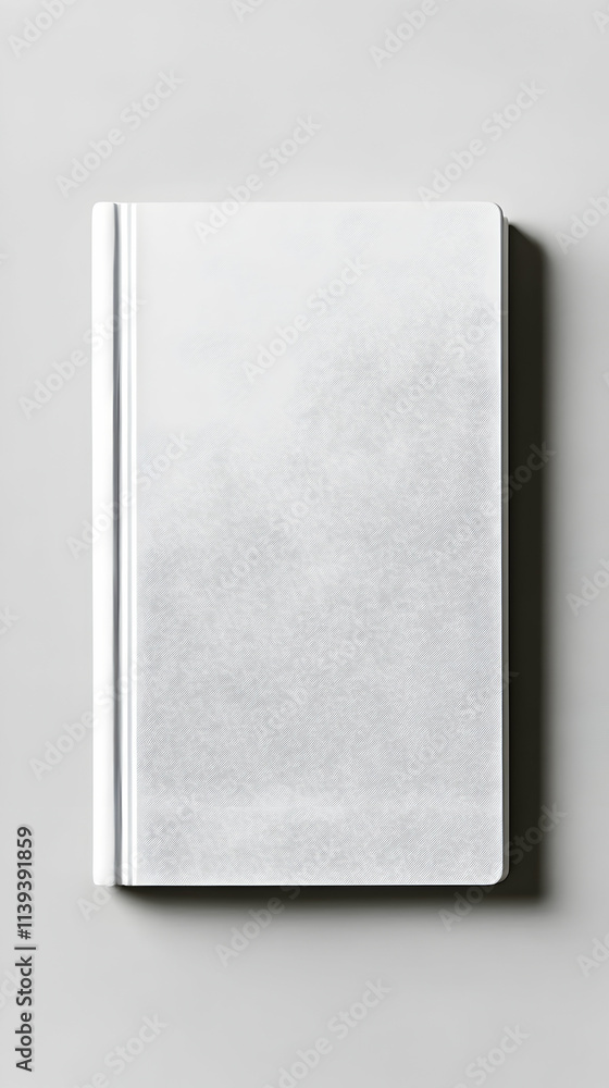 Blank White Book Cover Mockup, Simple, Clean Design for Presentation, Minimalist Style, Ideal for Branding, Publishing, and Advertising. Blank White Book Cover Mockup, Simple, Clean Design for Presentation, Minimalist Style, Ideal for Branding, Publishing, and Advertising.