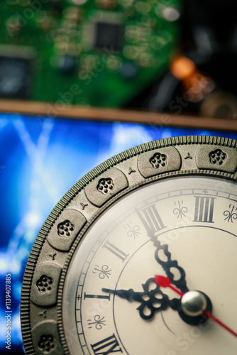 clock with time passing 