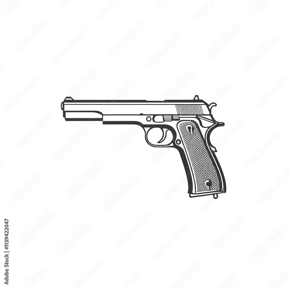 Gun Icon Flat Graphic Design. handgun pistol hand pistol gun svg vector cut file for cricut and silhouette design space. Handgun silhouette vector with a white background Gun Icon Flat Graphic Design. handgun pistol hand pistol gun svg vector cut file for cricut and silhouette design space. Handgun silhouette vector with a white background