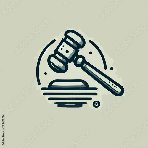 court gavel vector illustration