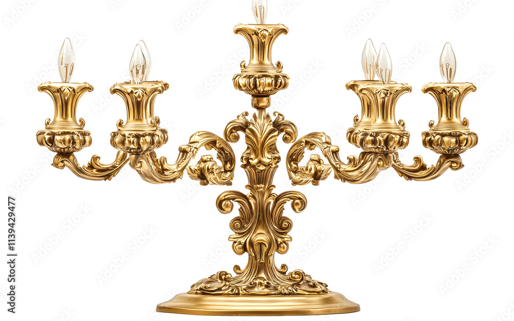 Fototapeta premium candelabra isolated on white background 