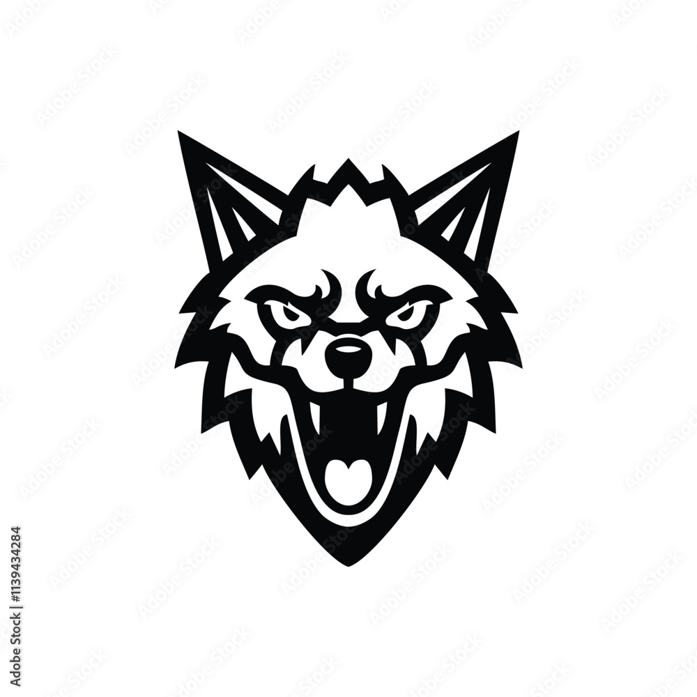 Fototapeta premium head of a wolf