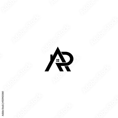 Initial letter ap Real Estate Letter AP Logo Design With a House Icon