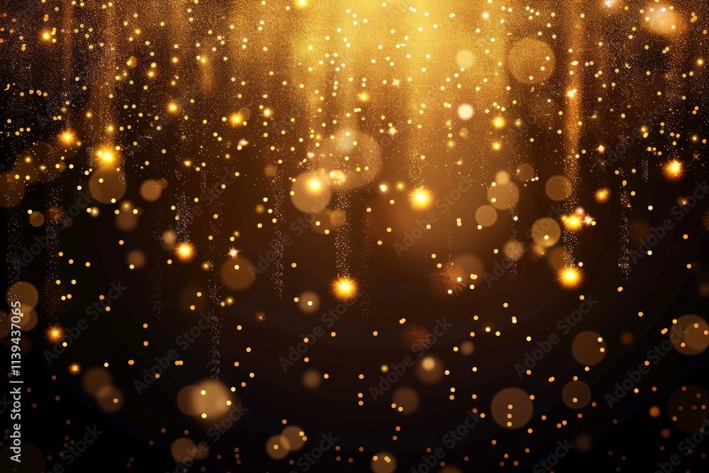 Golden Lights and Sparkle Background Golden Lights and Sparkle Background
