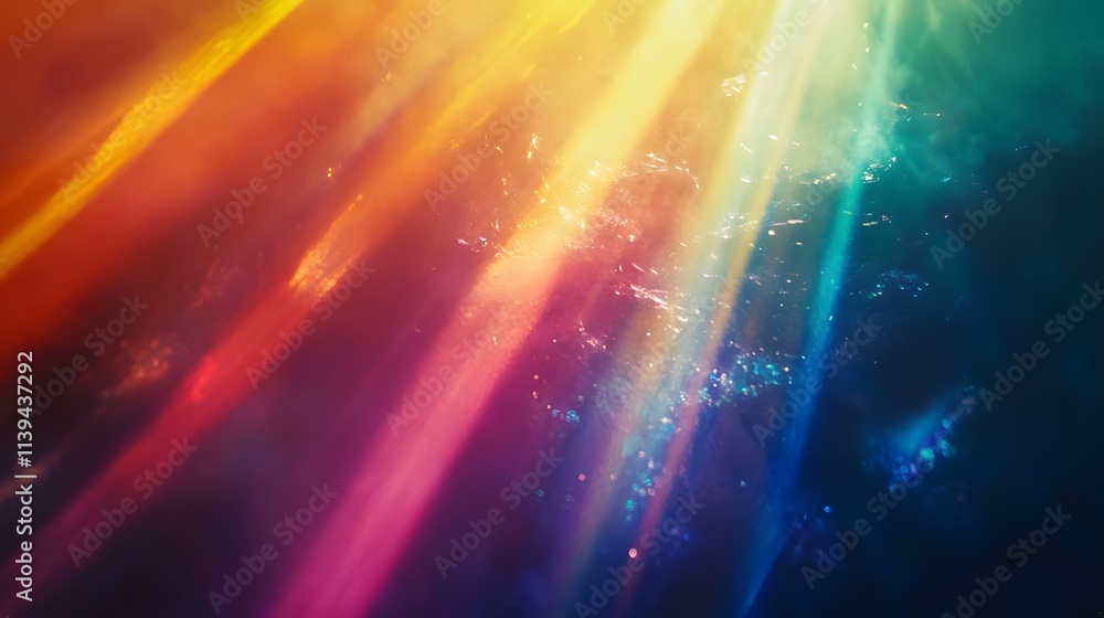 Abstract Colorful Light Rays and Sparkle Background Abstract Colorful Light Rays and Sparkle Background