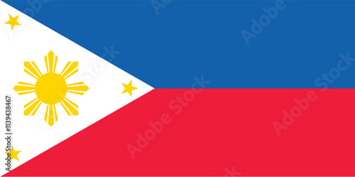 Free Download Nationall flag of Philippines. Vector illustration
 - GFXLoad
